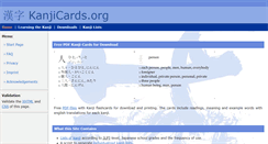 Desktop Screenshot of kanjicards.org